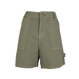 Short Dama Plaqué Color Verde Talle 36