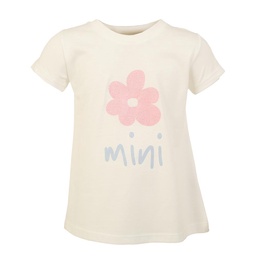 Remera Niña Estampada Mini Blanca Talle 4