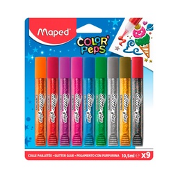 Adhesivo Glitter Maped 10,5ml Blister X9u