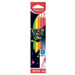 Lapices de Color Maped Color Peps Star 6 Unidades