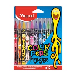 Marcadores Maped Color Peps Monster 12 Unidades