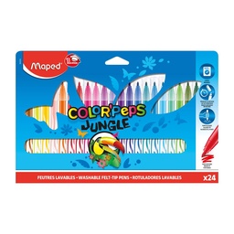 Marcadores Maped Color Peps Jungle Estuche 24 Unidades