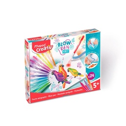 Set Artistico Maped Creativ Blow Pen Art 24 Colores