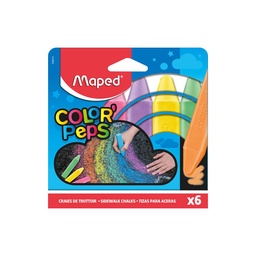 Tizas para Acera Maped Color Peps 6 Unidades