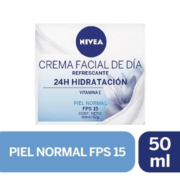 Crema Facial Hidratante de Día Nivea Essentials para Piel Normal Fps 15 x 50 ml