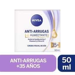 Crema Facial Revitalizante Antiarrugas con Aceite de Argán 35+ 50 ml