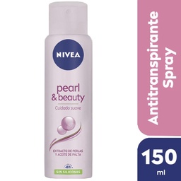 Desodorante Antitranspirante Femenino Nivea Pearl & Beauty Sin Siliconas x 150 ml