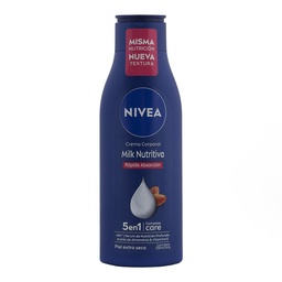 Crema Corporal Hidratante Nivea Milk Nutritiva 5 en 1 para Piel Extra Seca x 250 ml