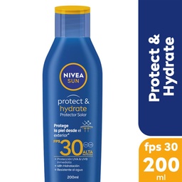 Protector Solar Humectante Nivea Sun Protect & Hydrate Fps 30 x 200 ml