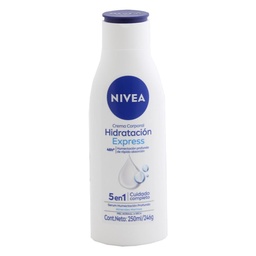 Crema Corporal Nivea Hidratación Express Humectación Profunda Piel Normal A Seca x 250 ml