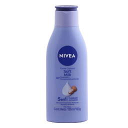 Crema Corporal Nivea Soft Milk 5 en 1 Suavidad y Humectación Profunda Piel Seca x 125 ml