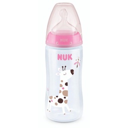 Vaso Mamadera Control de Temperatura Color Rosa 6-18 Meses 300 ml