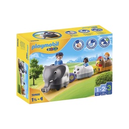 Playmobil 123 Tren de Animales 9 Piezas