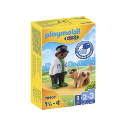 Playmobil 123 Veterinario con Perro 2 Piezas