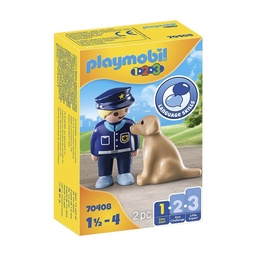 Playmobil 123 Policia con Perro 2 Piezas