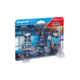 Playmobil Setx 3 Figuras Policiales . . .