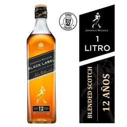 Whisky Johnnie Walker 12 Años 1 l Black Label