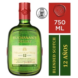 Whisky 12 Años Deluxe Buchanans 750ml