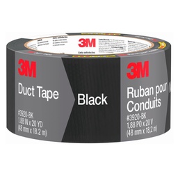 3M Cinta Ducto 3920, Negra, 48Mmx18m