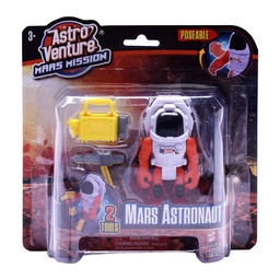 Figura Astro Venture Mars Mission Mars Astronaut con Herramientas 8 cm