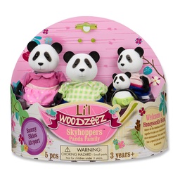 Set de Figuras Li'l Woodzeez Familia de Pandas