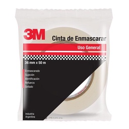 3M Cinta de Enmascarar, 36mm x 40m - Caja Precortada