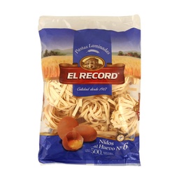 Fideos Nido Huevo N°6 El Record 500g