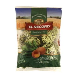 Fideos Nido Huevo con Albahaca y Ajo El Record 500g