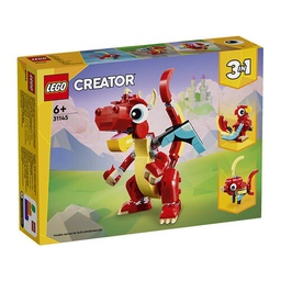 Lego Creator 3 en 1 Dragon Rojo 149 Piezas