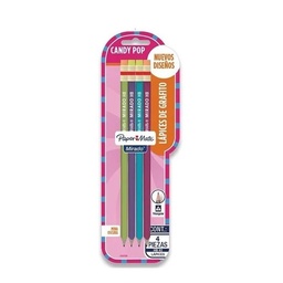 Lapices de Grafito Paper Mate Candy Pop Mirado 4 Unidades