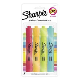 Resaltador Sharpie Tank Fluo 4 Unidades Varios Colores