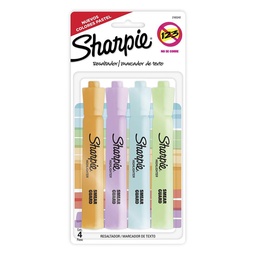 Resaltador Sharpie Tank Pastel 4 Unidades