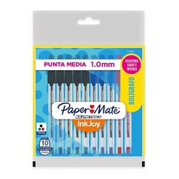 Boligrafo Paper Mate 10 Unidades Varios Colores