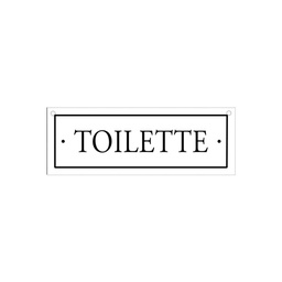 Cartel Chapa 28x10 cm Toilette