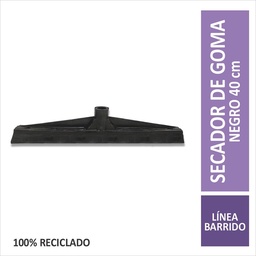 Secador de Piso de Goma Negro 40cm Glow x 1u