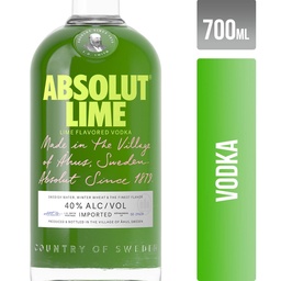 Vodka Lime Absolut Bot 700 ml