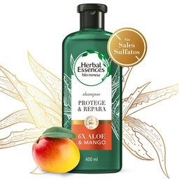 Shampoo Herbal Essences Bío:renew 6x Aloe & Mango 400 ml