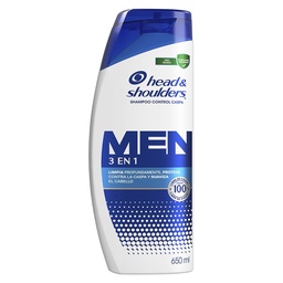 Shampoo Men 3en1 Head And Shoulders 650ml