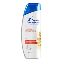 Head & Shoulders Limpieza y Revitalización Shampoo Control Caspa 180 ml