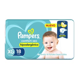 Pañal Confort Sec T: Xg Pampers 18 uni