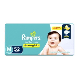 Pañal Confort Sec T: M Pampers 52 uni