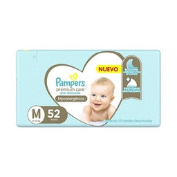 Pañal Premium Care T: M Pampers 52 uni