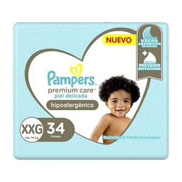 Pañal Premium Care T: Xxg Pampers 34 uni