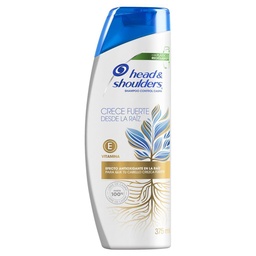 Head & Shoulders Crece Fuerte Desde La Raíz Shampoo Control Caspa 375 ml.