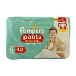 Pañal Pants Ajuste Total Talle: G Pampers 40u