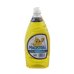 Detergente Líquido Lavavajillas Magistral Limón Ultra Desengrasante 750ml