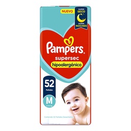 Pañal Supersec T: M PAMPERS 52 Uni