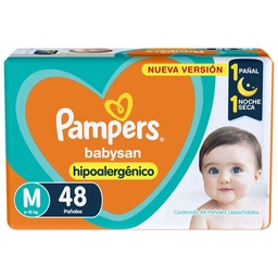 Pampers Babysan Pañales m 48u