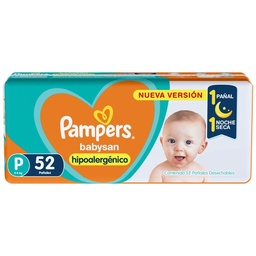 Pañal Babysan Hipoalergénico T:p Pampers 52u.