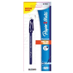 Boligrafo Paper Mate Erasermate Azul 1 Unidad